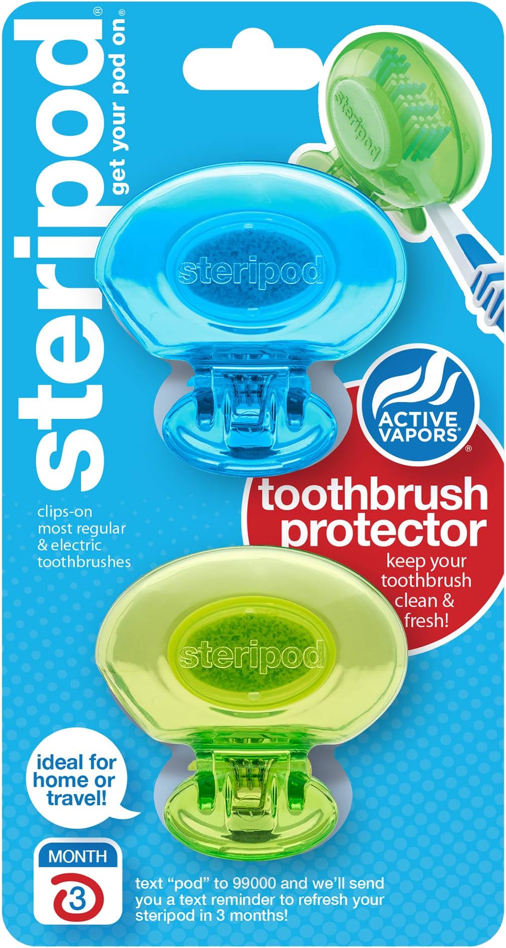 Amazon.com : Steripod Steripod Clip-on Toothbrush Protector : Health ...