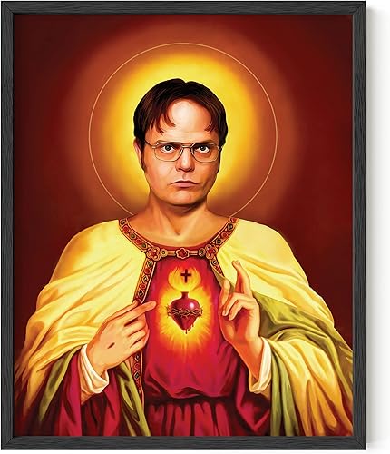 HAUS AND HUES Póster de The Office Dwight Schrute  Arte de pared del programa de televisión The Office, decoración de pared divertida, póster de