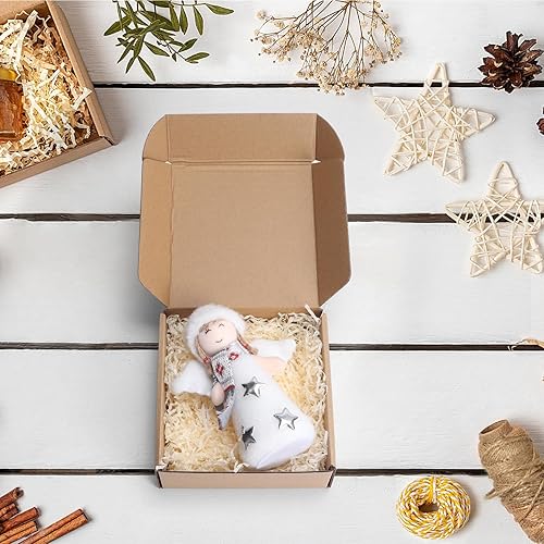 Miniatura 2 de PHAREGE - Paquete de 25 cajas de envío de 6 x 6 x 2 pulgadas, cajas de cartón corrugado marrón, cajas de correo pequeñas para embalaje de pequeñas