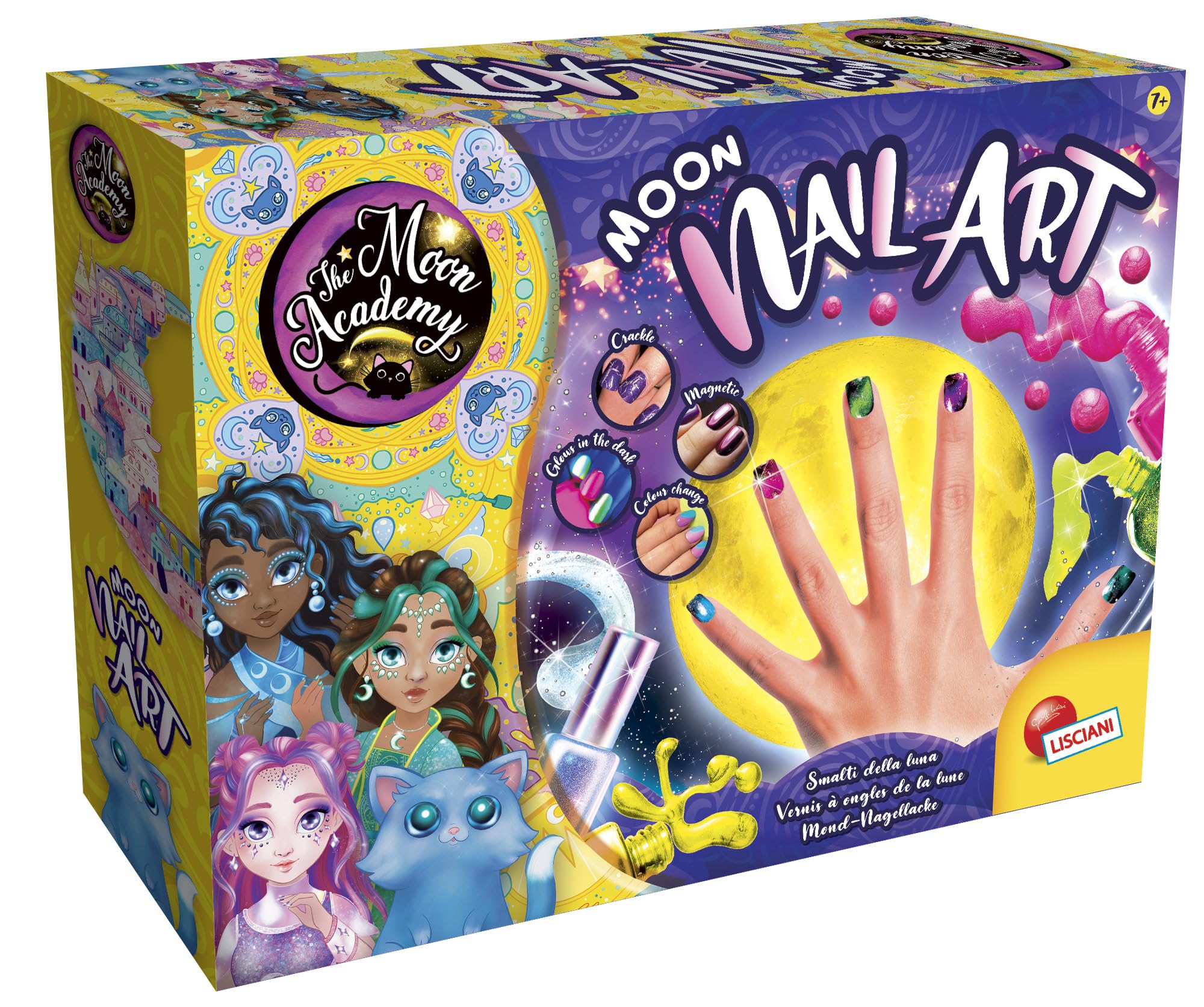 Liscianigiochi-The Academy Moon Nail Art, 105649, Multicolore, Taglia Unica