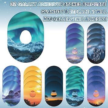 Geiserailie 32 Pack Adhesive Patches Compatible with Dexcom G7 Overpatch