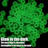 Vista 52 de Coloridas cuentas de plástico para pulseras para hacer joyas, pulseras de amistad, 0.236 x 0.354 in, multicolor para cuentas, trenzar el cabello