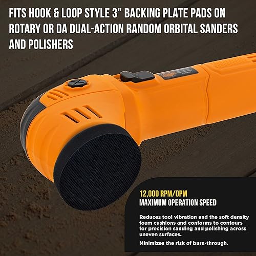 Miniatura 4 de Dura-Gold Pro Series - Almohadilla de interfaz de densidad suave de 0.118 x 0.394 in, paquete de 3  Cojín de protección de espuma de gancho y bucle,