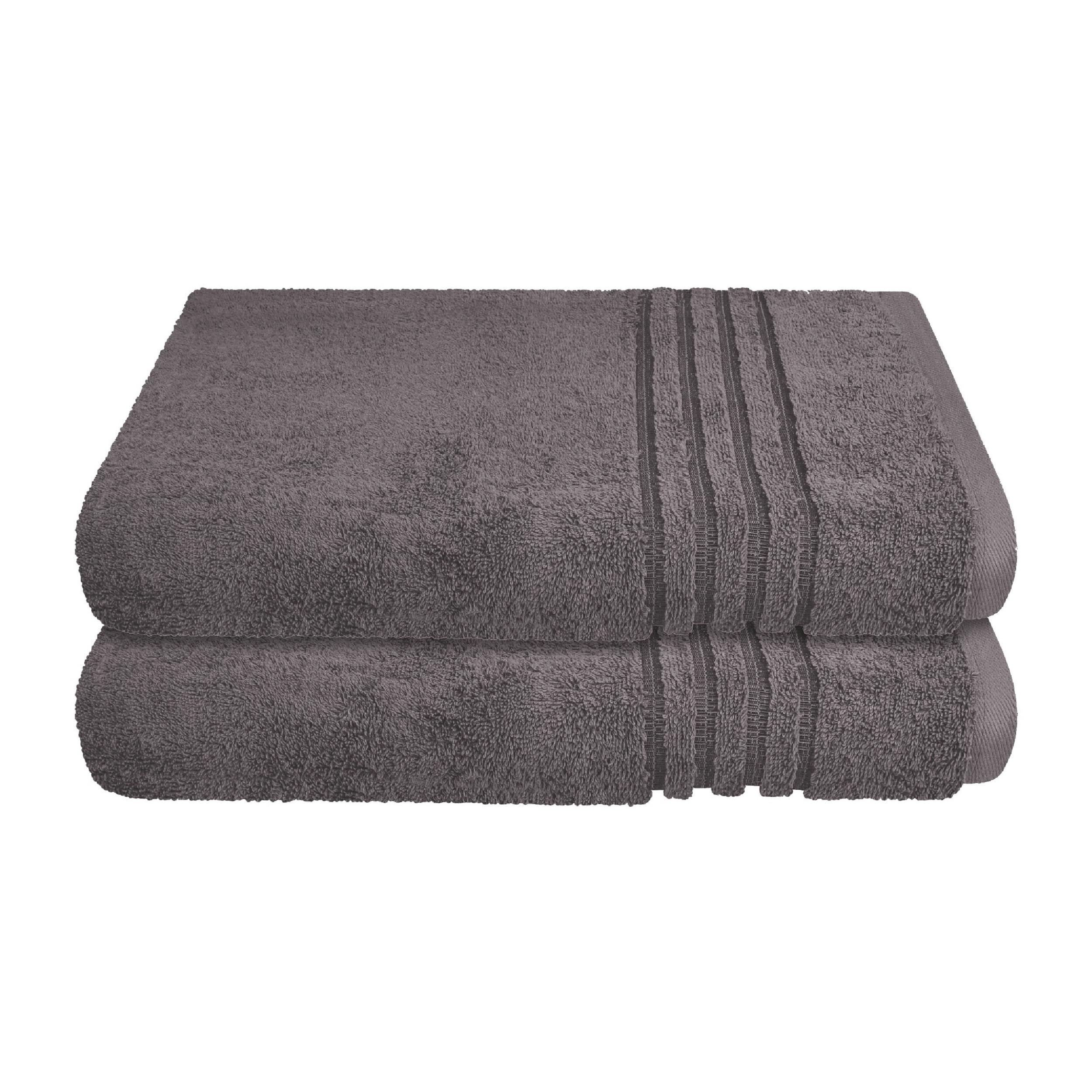 Schiesser Duschtuchset Milano - 2-teilig - 70 x 140 cm - Dunkelgrau