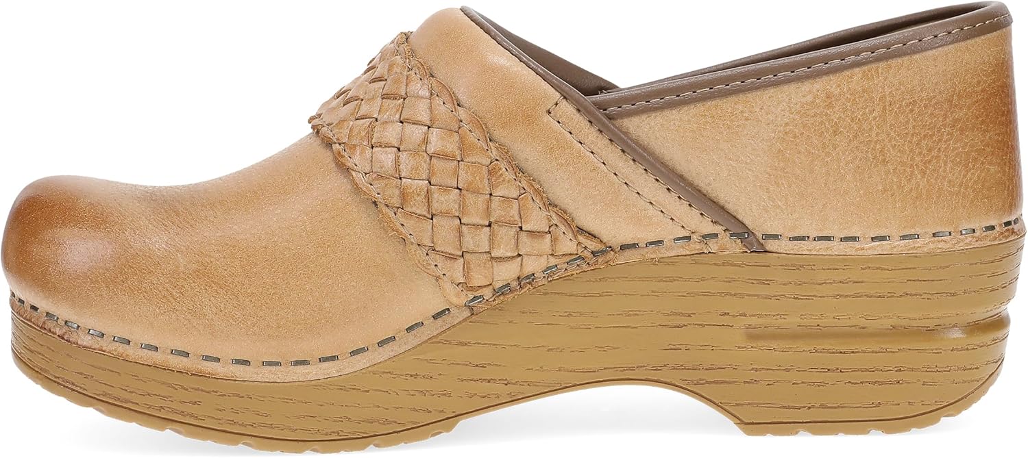 Dansko Pro Braided Clogs for Women – Stylish Slip-On Shoes with Braided Detail, All-Day Comfort, Arch Support & Leather Upper – Chic & Functional Footwear for Work or Weekend