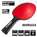 Schildkröt Wood DONIC Carbotec 900 All-Rounder Table Tennis Bat, Colour - Black/White, Weight - 85 Grams gallery image
