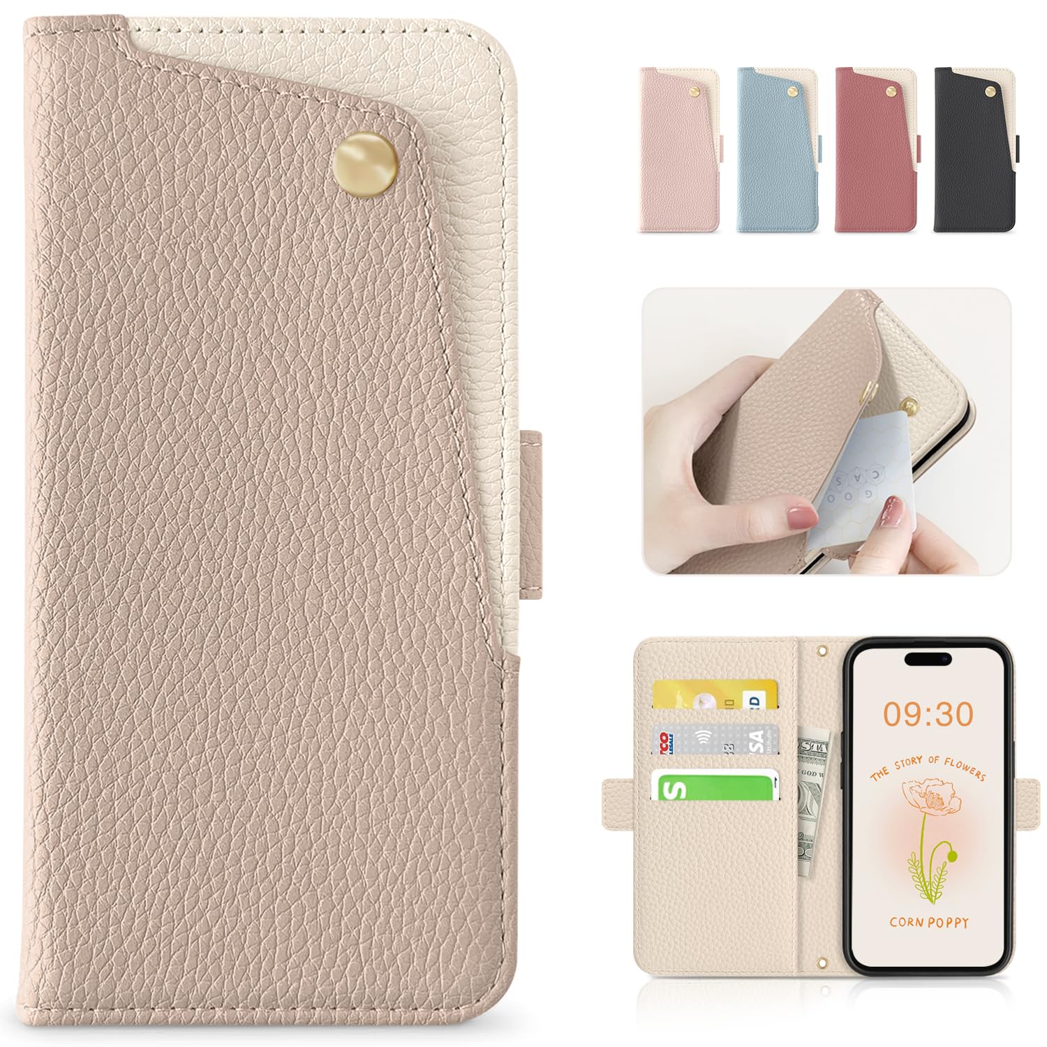 Amazon.co.jp: CASSYOOK iPhone 16 ケース 手帳型 おしゃれ iPhone16 