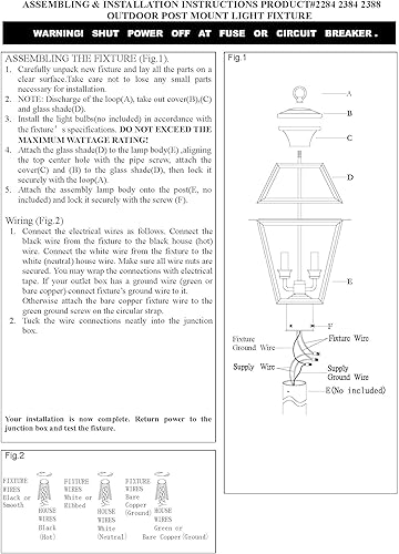 Miniatura 2 de Livex Lighting Lantern 2384-07 Westover - Cabezal de poste para exteriores, 3 luces, bronce, 21.50 x 12.00 x 12.00 pulgadas