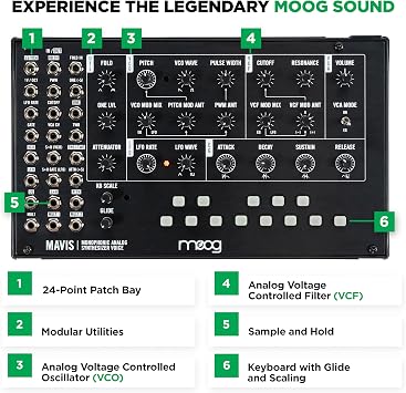 MOOG Mavis Semi-Modular Analog Synthesizer