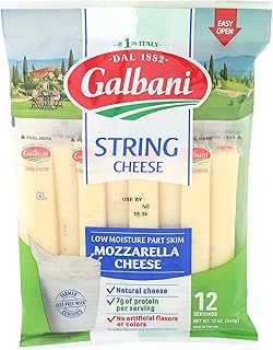 Part Skim Mozzarella String Cheese, 12 Count