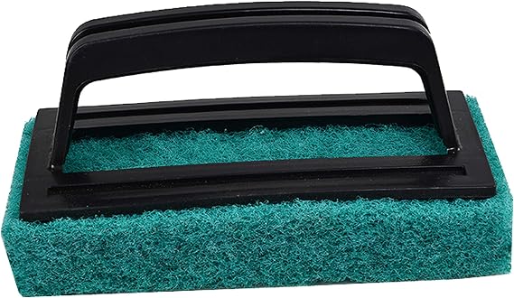 3 Pcs. Screen Printing Brush Scrub Pad  with Black Handle Great for Chemical Application, Safe to Use On Any Type of Mesh for Degreasing, Reclaiming & Deghosting in The Silkscreen Cleaning Room