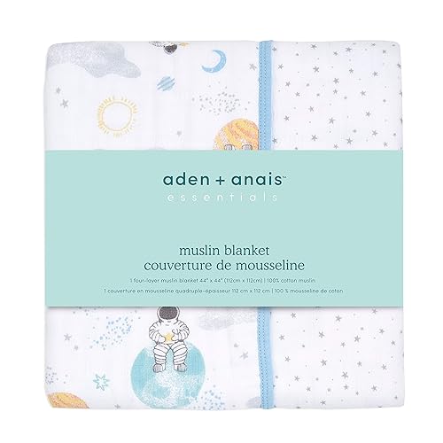 Miniatura 70 de aden + anais Essentials - Manta de muselina para bebé para niñas y niños, manta ligera ideal para guardería y cuna, regalo de ducha y registro