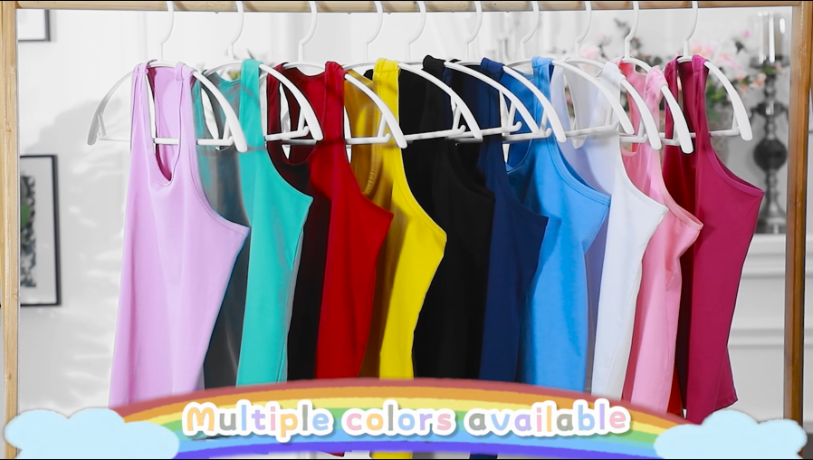 Boao Mädchen Tank Top Set – 3 Stück, Racerback, ärmellos Für Tanz & Sport