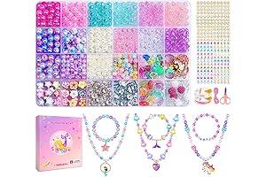 DUDUCOFU Mermaid Bracelet Making Kit for Kids