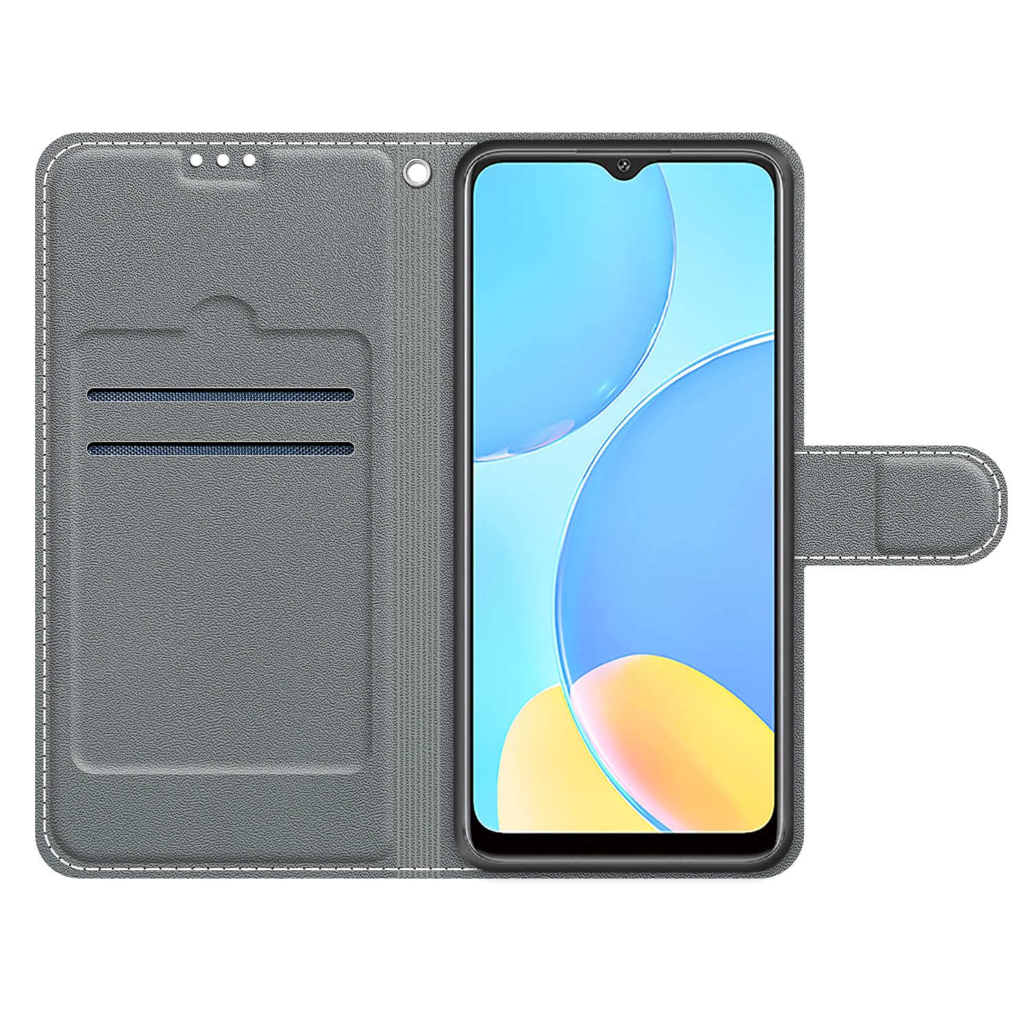 Cover Pelle OPPO A15/A15S Guxira - Custodia Portafoglio Magnetica Con Slot Carte