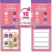 Vista 4 de Scent Masters Water Magic (paquete de 2 – Cupcake and Donut) – Almohadillas patentadas de actividades de revelación de agua reutilizables con aroma