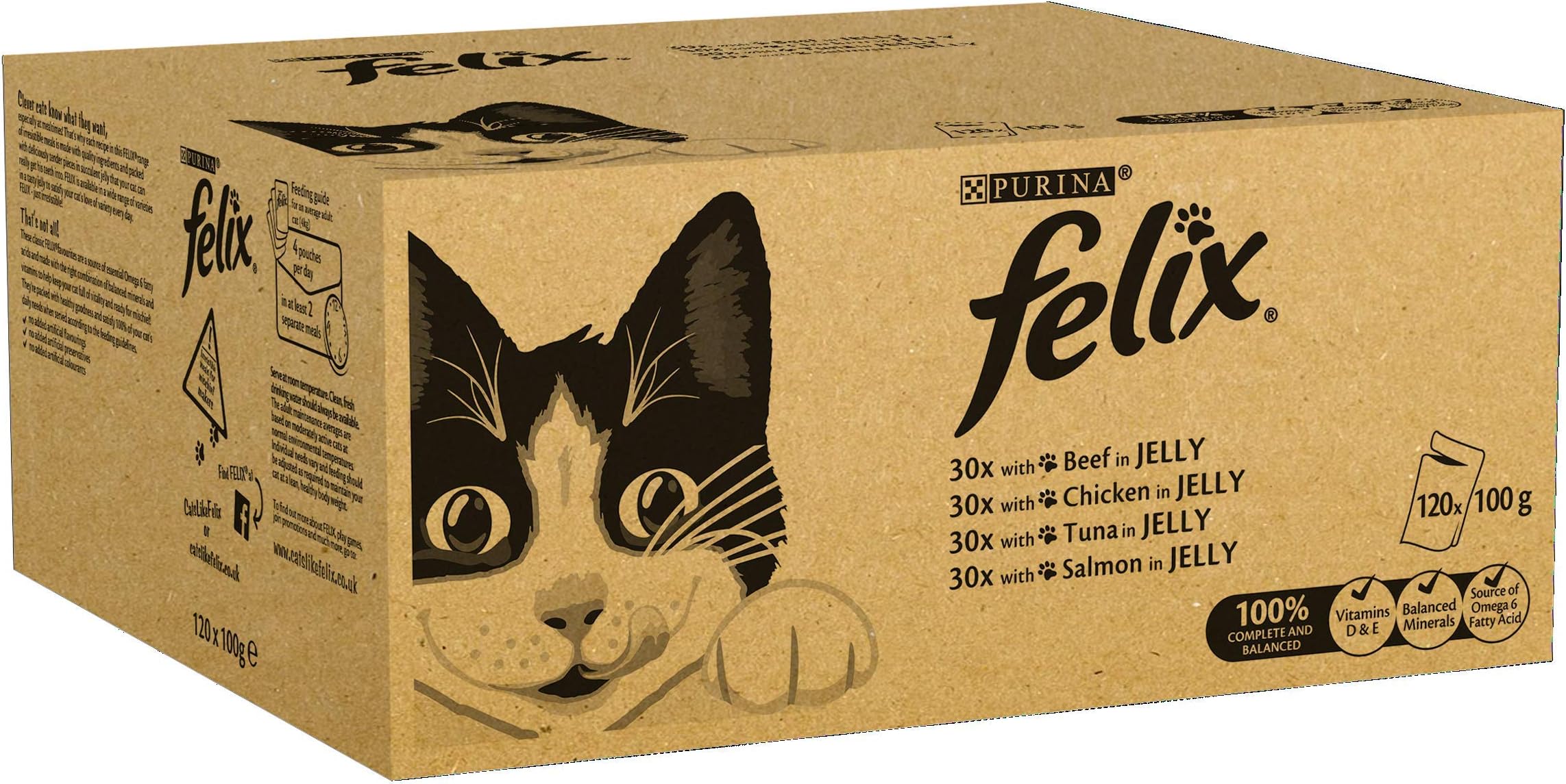 Felix Cat Pouches Poultry in Jelly, 12 x 100g Amazon.co.uk Pet Supplies