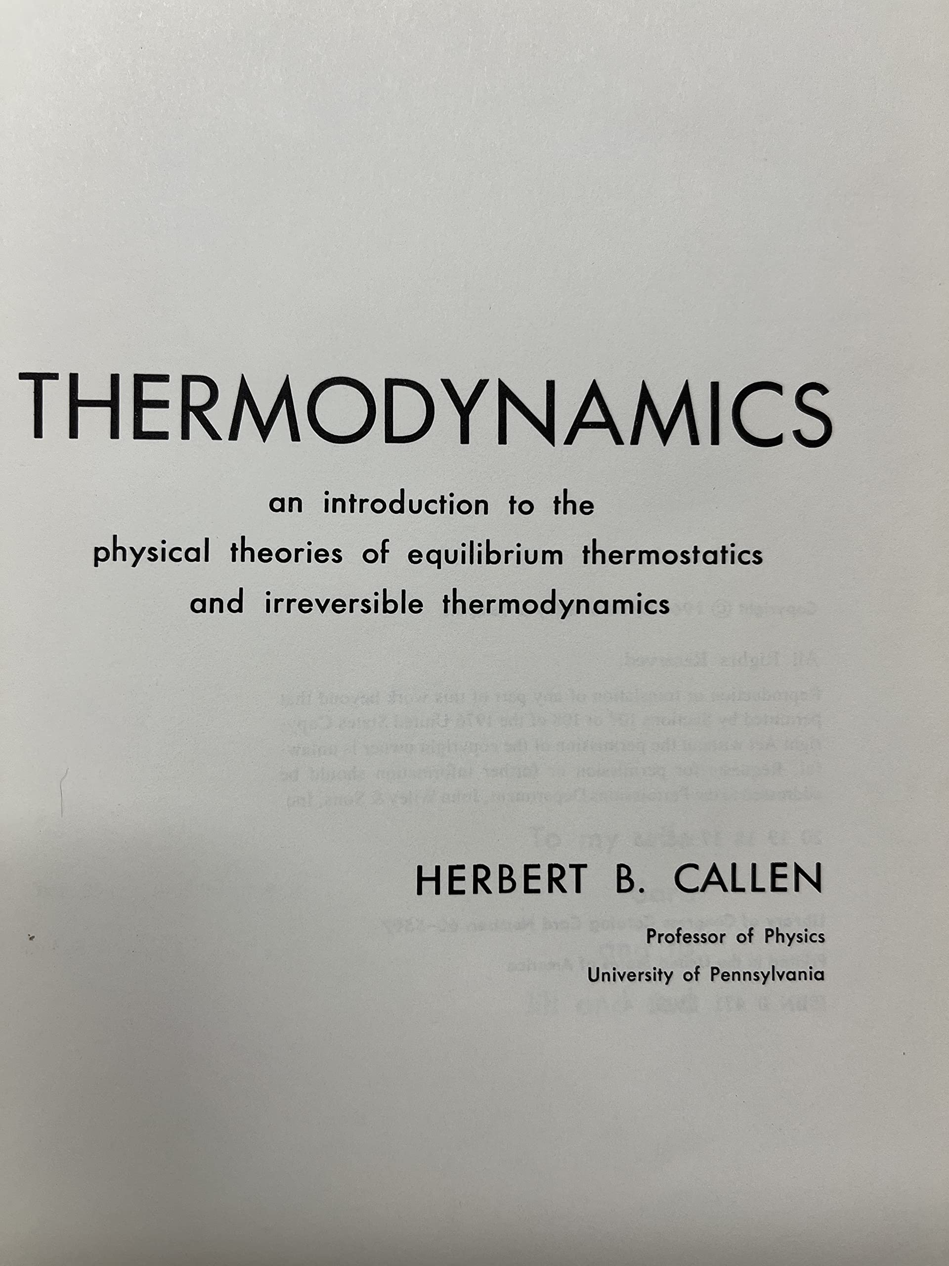Thermodynamics