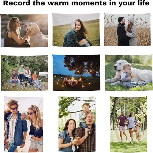 Miniatura 3 de Yshsaiwj Telón de fondo personalizado para subir imágenes de tapiz personalizado para dormitorio (60 x 60 pulgadas, cuadrado), blanco