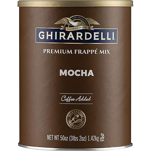 Ghirardelli Mocha Frappe, Powder, 3.12 lb