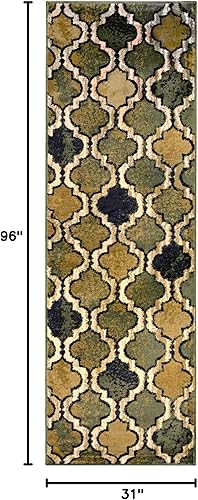 Miniatura 2 de SUPERIOR - Alfombra de pasillo para interiores, con respaldo de yute, perfecta para pasillo, sala de estarcomedor, dormitorio, oficina, cocina,