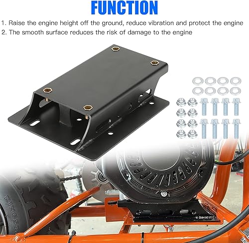 Miniatura 2 de YOXUFA Kit de placa elevadora de motor convertidor de par para Predator 212cc 224cc 196cc 6.5hp Coleman CT200U BT200X Baja Warrior Massimo MB200