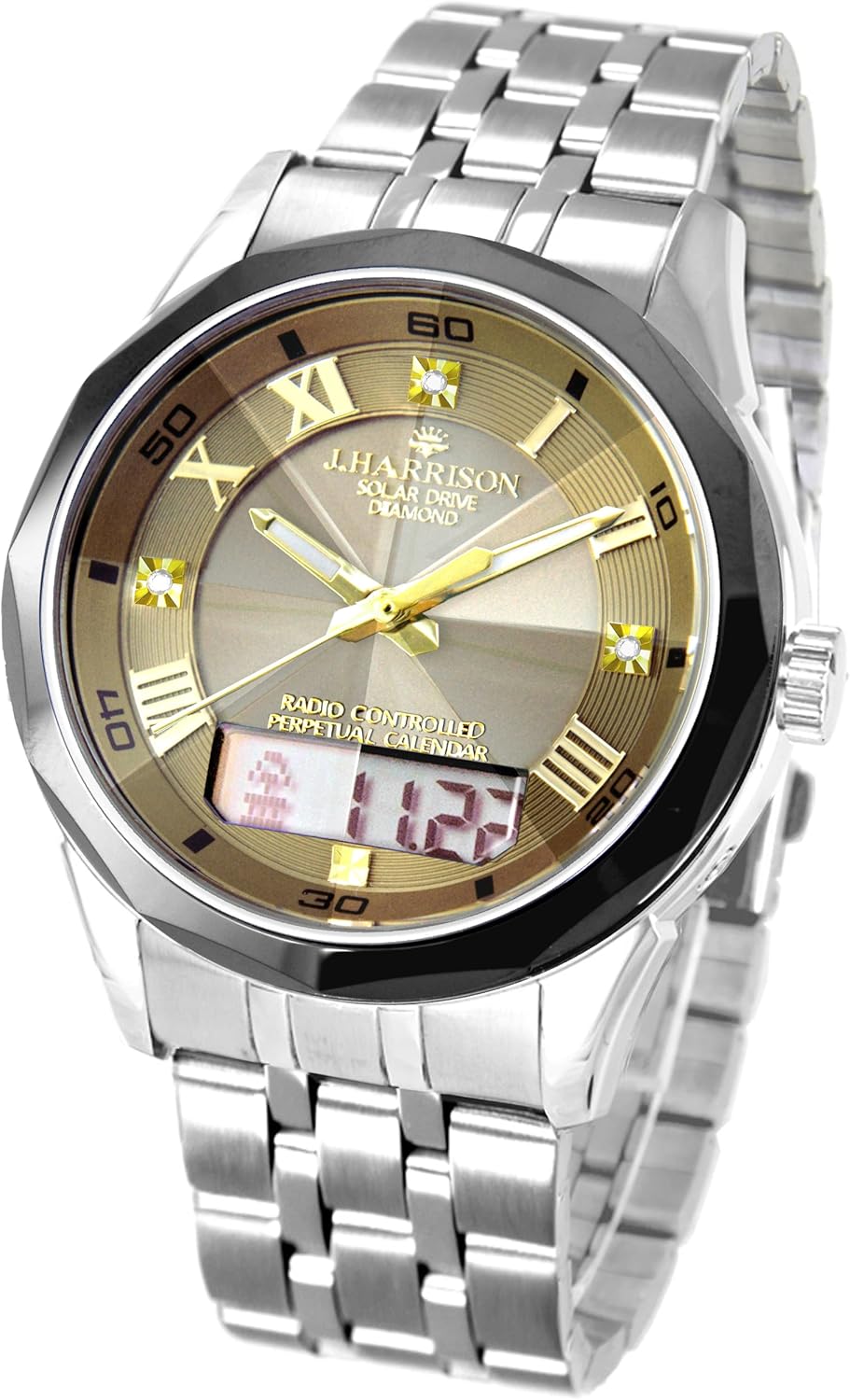 [John Harrison] 腕時計 ジョン・ハリソン JH-071GD メンズ シルバー
