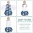 BSTOPPT Newborn Sleep Sack Baby Swaddle,3-Way Adjustable Wearable Blanket,100% Rayon Cotton Swaddling Sleeping BagTOG 0.5 (Gerbera & Tulips, 0-3 Months)