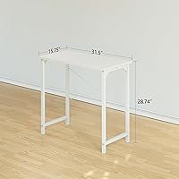 Vista 87 de CubiCubi Escritorio para computadora, escritorio pequeño de oficina en casa de 40 pulgadas, mesa de PC de estilo moderno y simple para el hogar