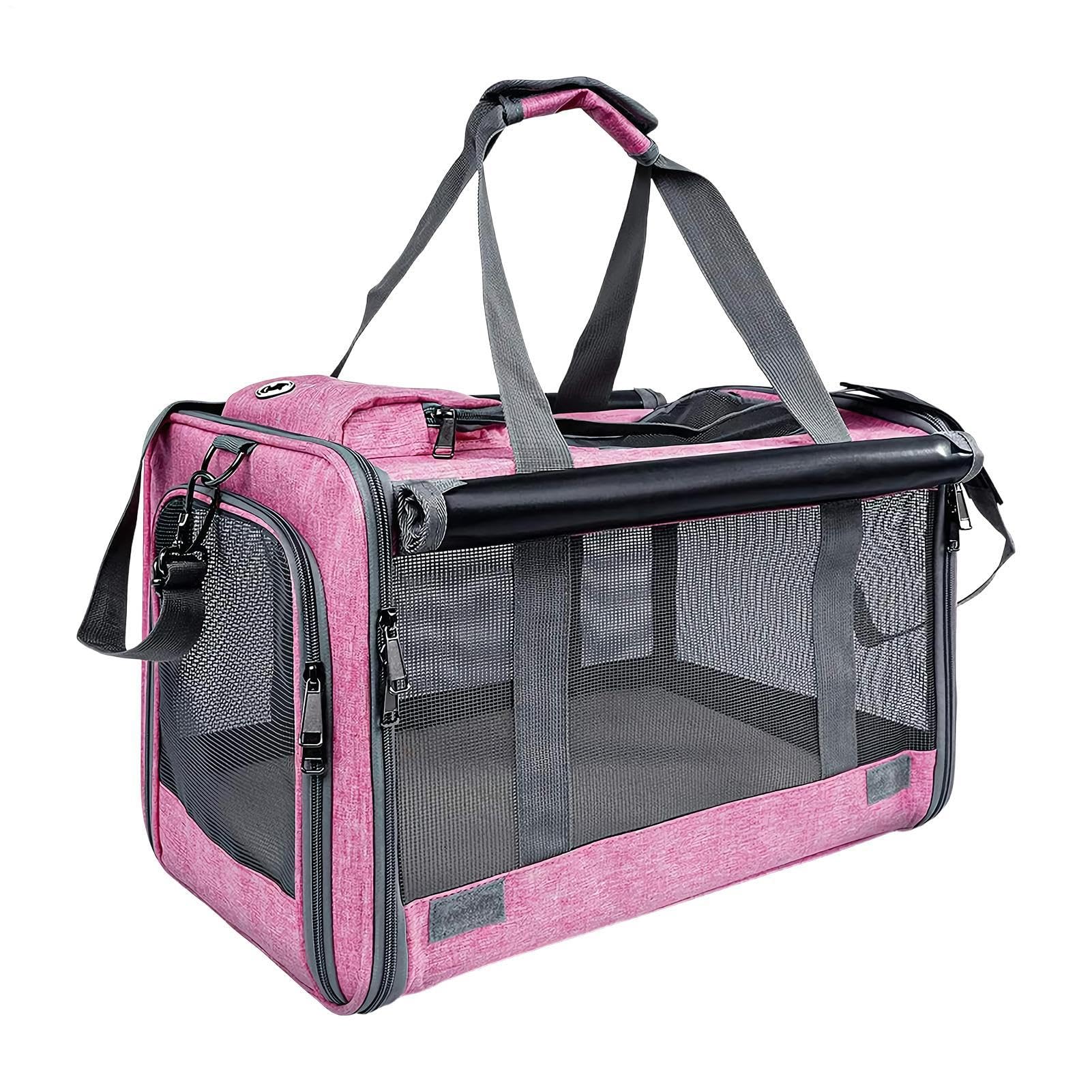 -Tragetasche Bis zu 9 kg, atmungsaktive Reisetasche | Katzentasche Für Camping, Motorrad, Flugzeug, Auto, Outdoor-Abenteuer, Tierklinik