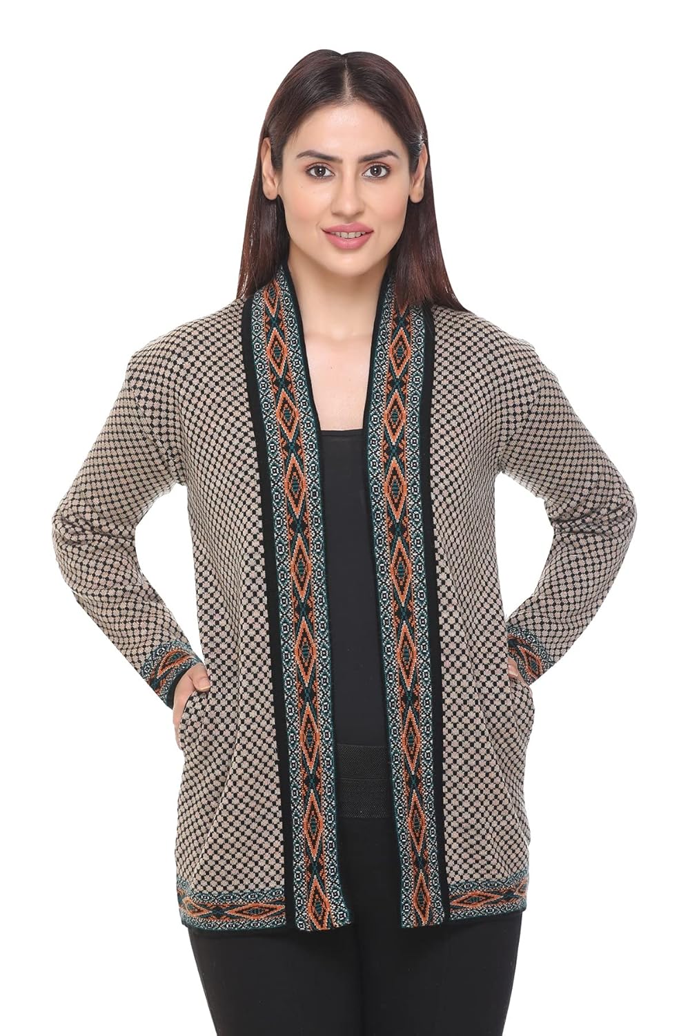 aarbee Woollen Open Shrug/Cardigan for Women aarbee Woollen Open Shrug/Cardigan for Women