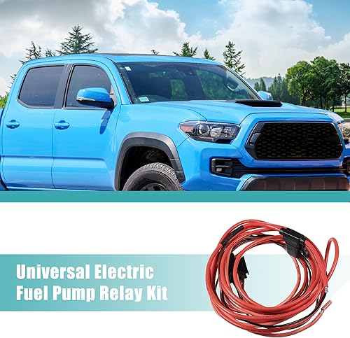 Miniatura 2 de X AUTOHAUX Kit de relé de bomba de combustible eléctrica universal para sistema de 12 V CC 4 pines 12 V 40 amperios relé 30 amperios disyuntor 80