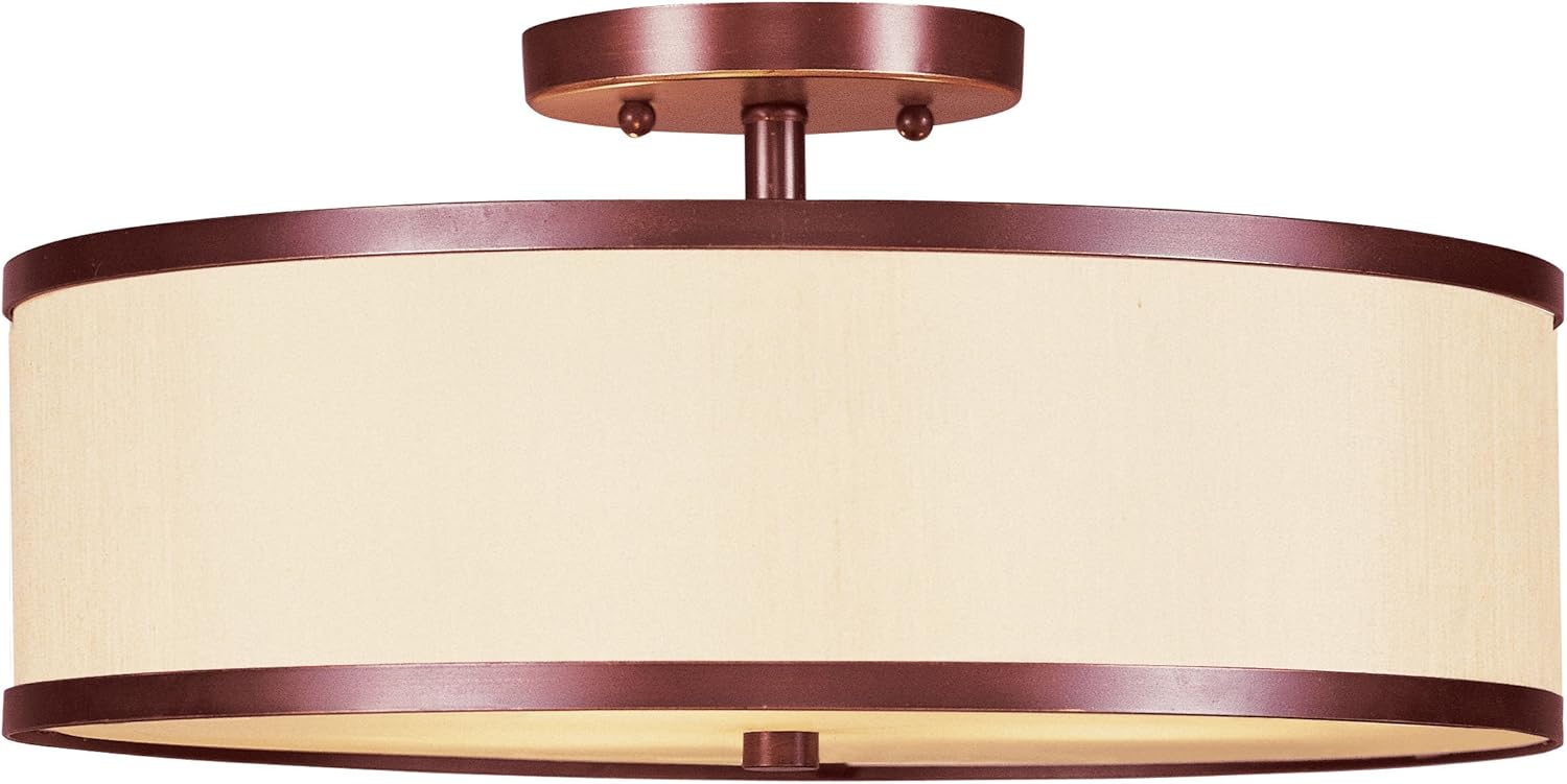 Livex Lighting 6344-70 Park Ridge Ceiling Mount, Vintage Bronze