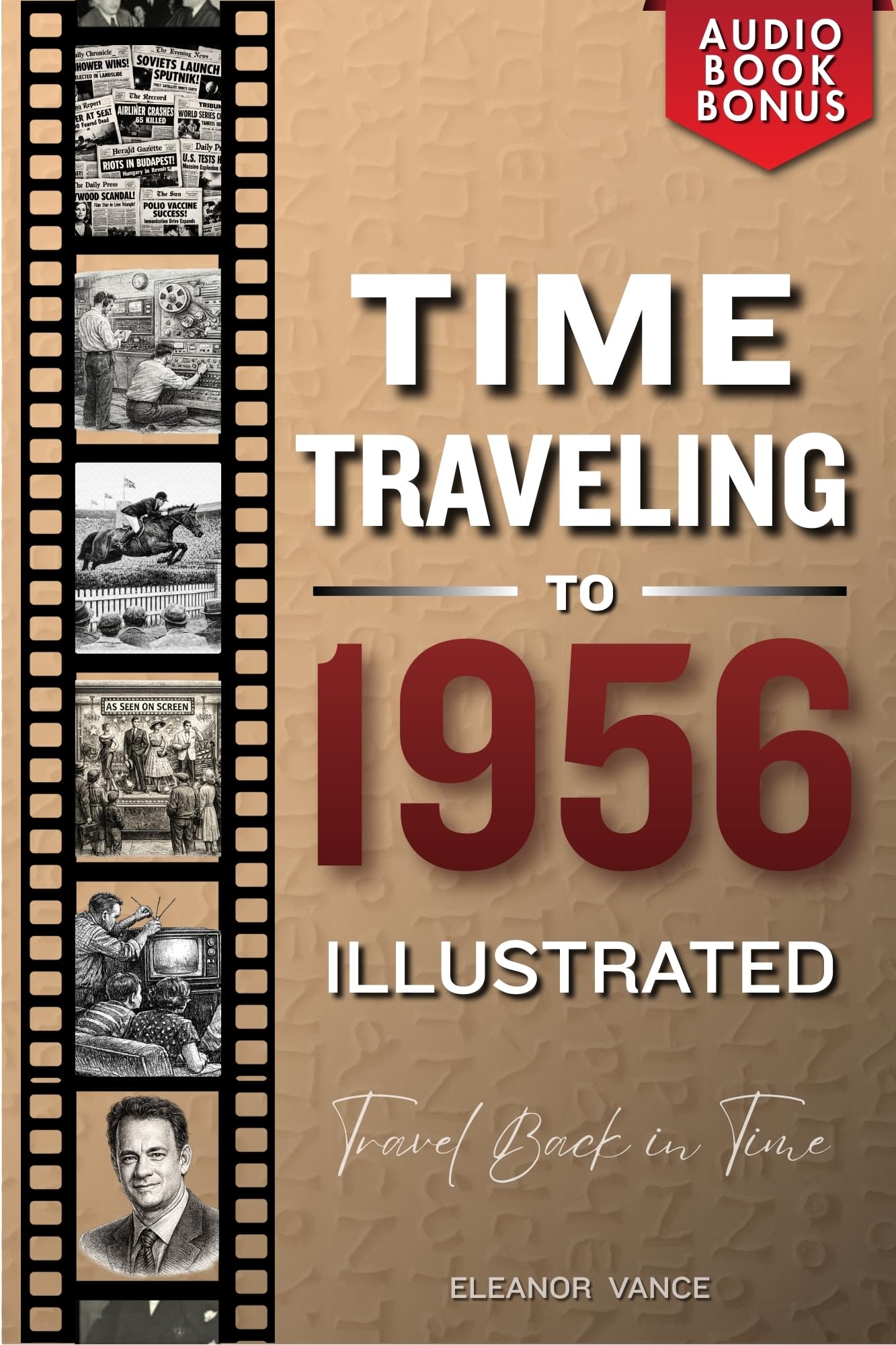 Idée cadeau vintage livre Time Traveling to 1956 Illustrated anglais