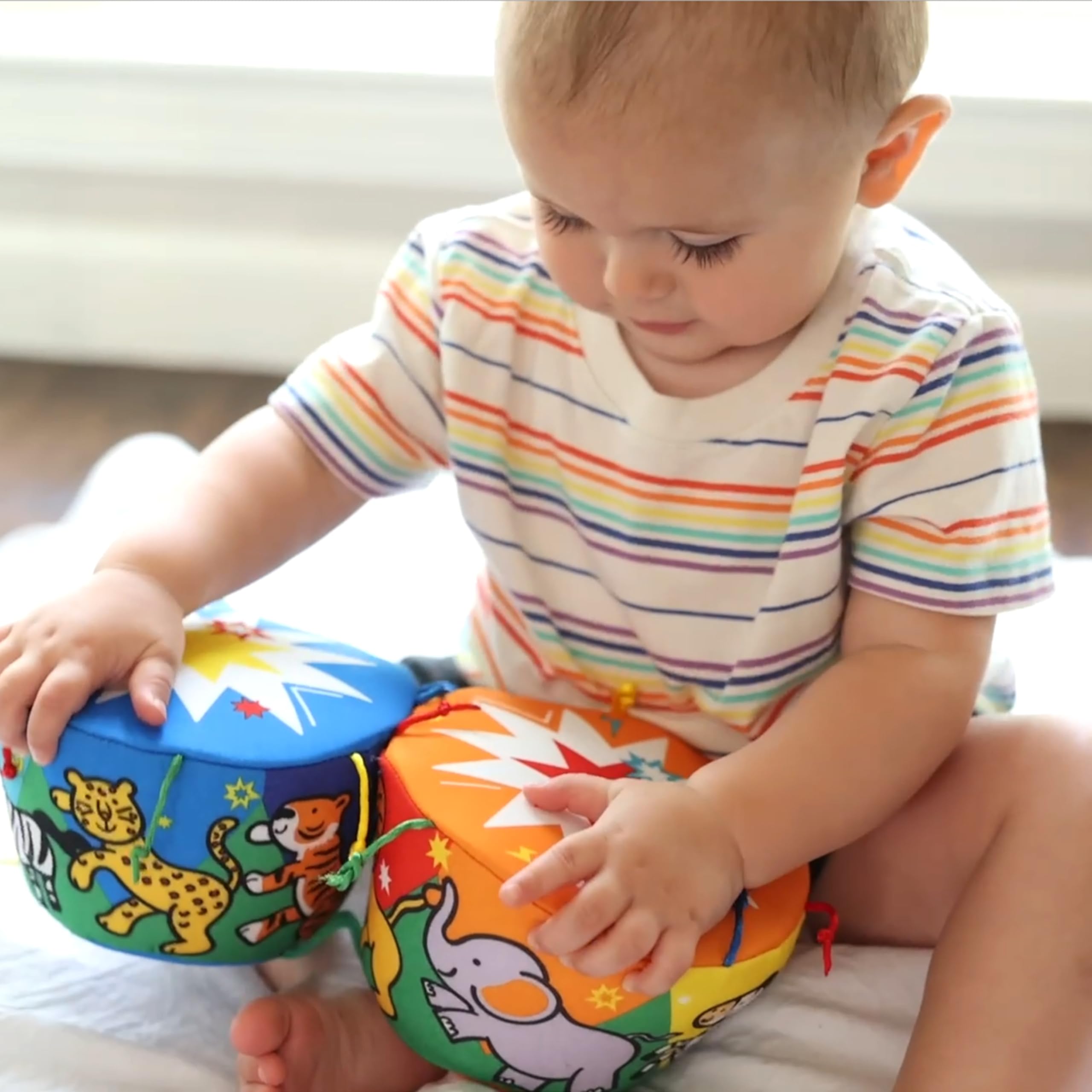 Melissa & Doug K's Kids Bongo Drums Soft Musical Instrument