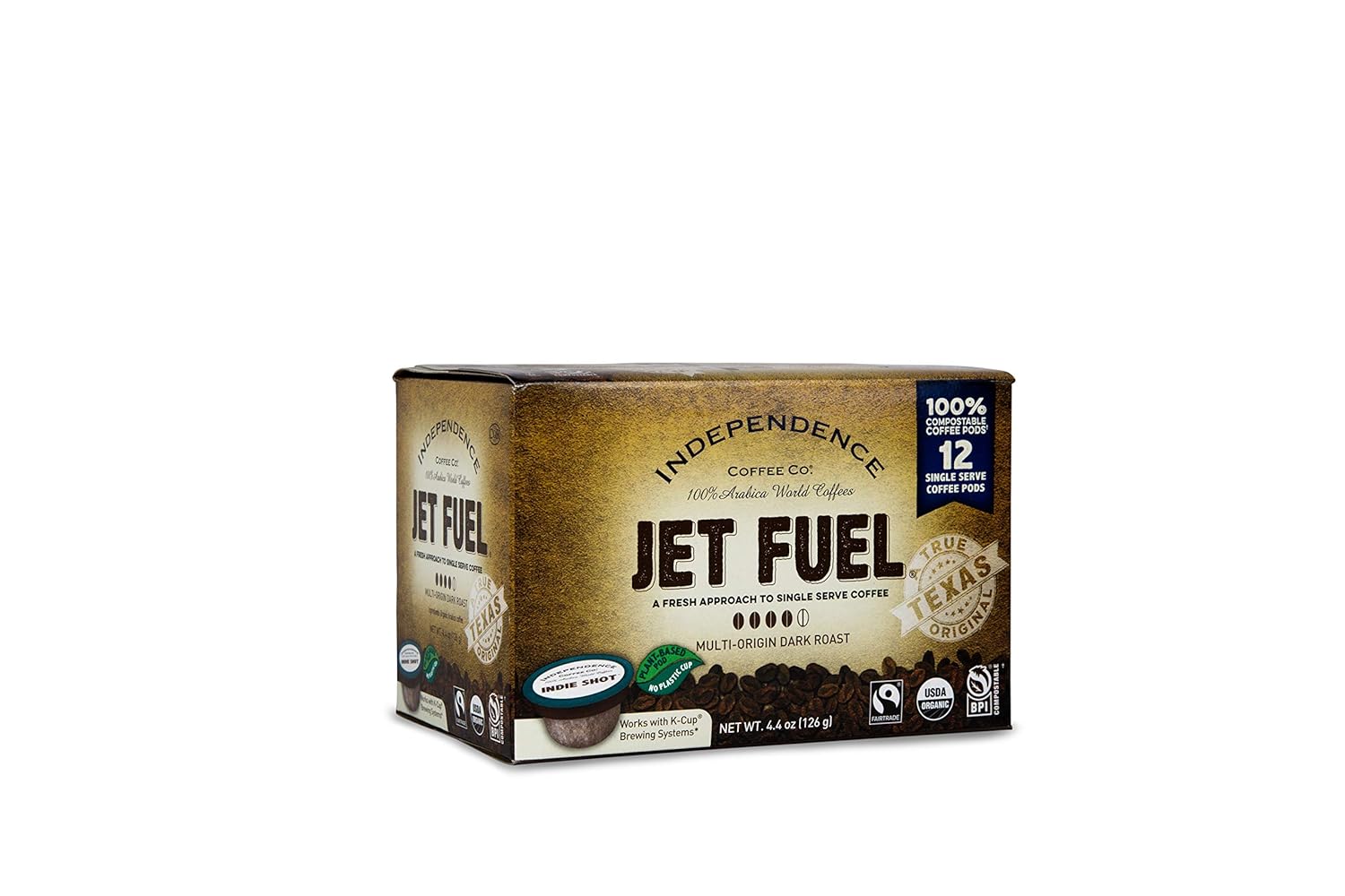 Independence Coffee Co Jet Fuel Cuerpo intenso y pesado tostado