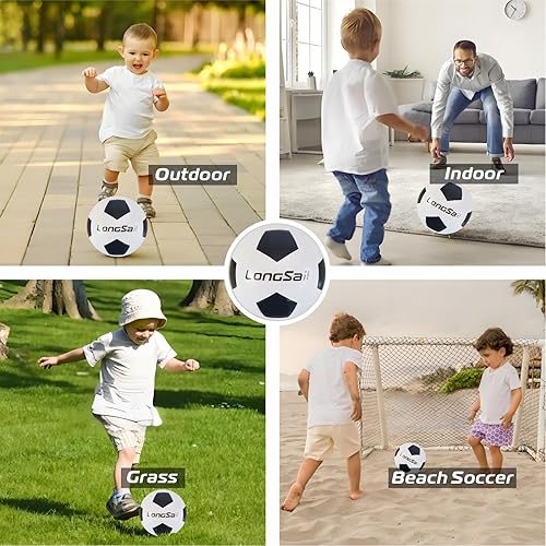 Miniatura 6 de Balón de fútbol impermeable de espuma tamaño EE.UU. 3,4,5 niños jóvenes adultos sin costuras alta durabilidad ocio deportes principiantes club