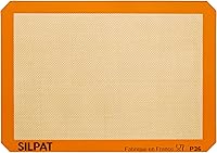 Vista 10 de Silpat Alfombrilla de silicona antiadherente prémium para hornear, 3/4 hojas, color crema