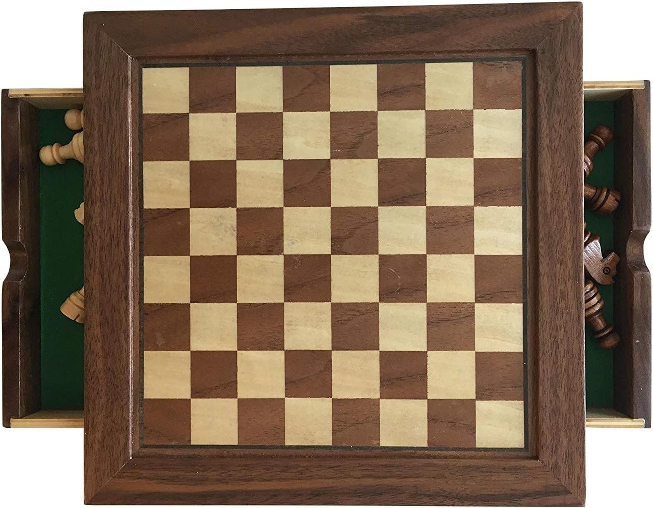 New! Complete All You Need Chess Set, Magnetized Wood Chess Set, Wood Chessmen, Includes Basic Chess Rules