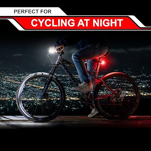 Miniatura 8 de GearLight Juego de luces recargables para bicicleta S400  Reflectores potentes para luces delanteras y traseras, accesorios de bicicleta para montar
