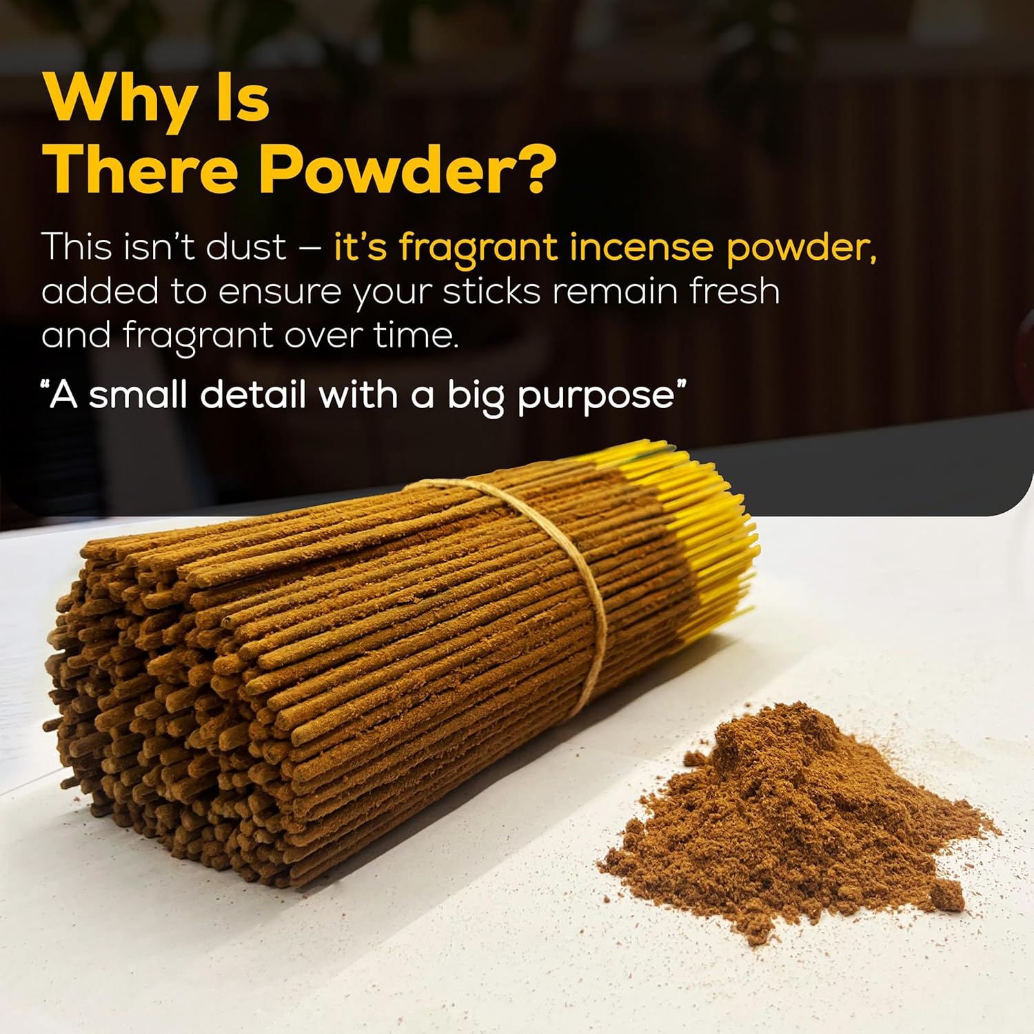 Pure Oud Agarwood Incense Sticks, 100%-Natural Charcoal Free Organic Non Toxic Clean Burning Handmade Insence Sticks 100 gm Pack, Raajsee Meditation Gifts – Spritual Cleansing - Image 4