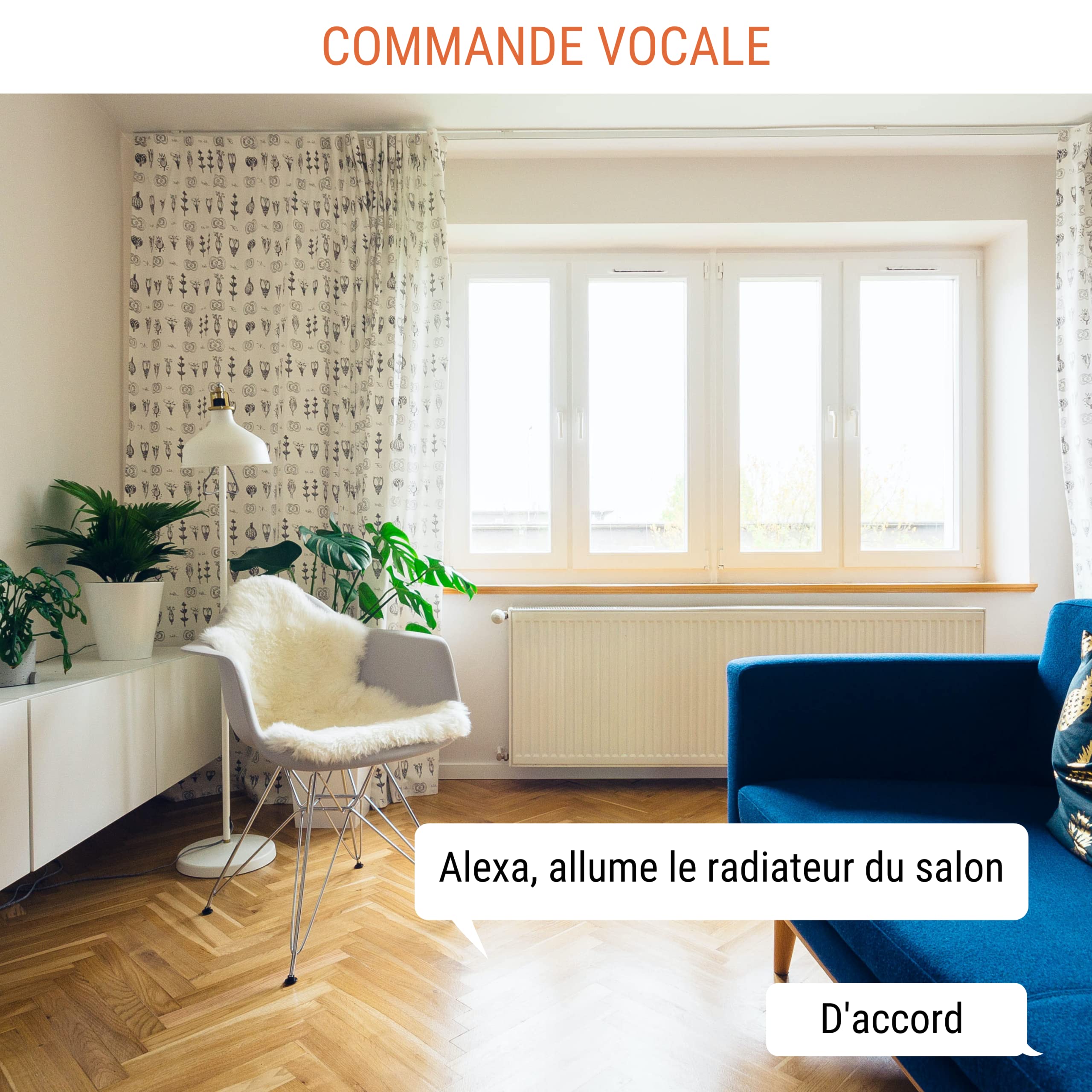 Pack de 2 Contrôleurs connectés pour radiateur électrique Konyks eCosy, Compatible Alexa et Google Home, Fil Pilote 6 ordres, Voyants de Mode, Automatisations faciles… Blanc