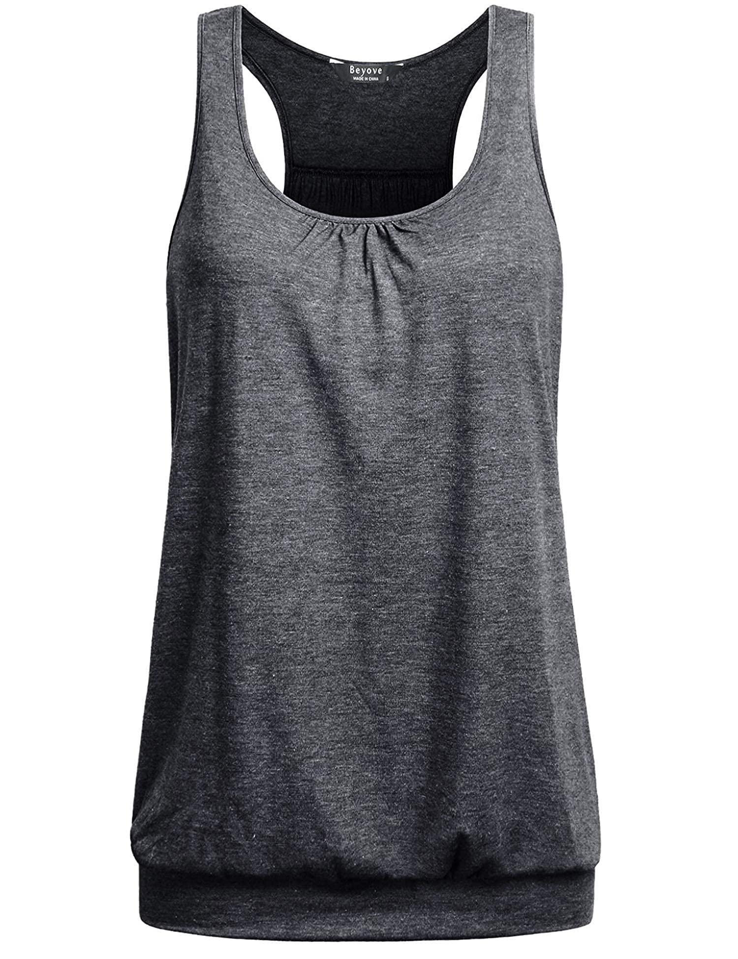 UNibelle Tank Top Damen Yoga Shirt Top Sport Tanktop Ärmellos Racerback Fitness Oberteil, S-XXXL