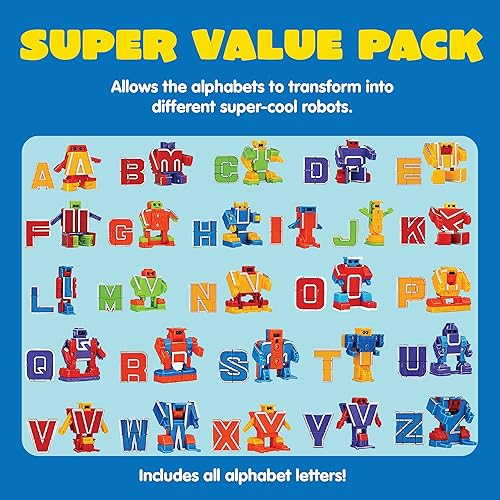 Miniatura 7 de JOYIN Juguetes de robots del alfabeto para niños y 10 piezas de juguetes de números de bots, juguete educativo, premios de carnaval, juguetes de