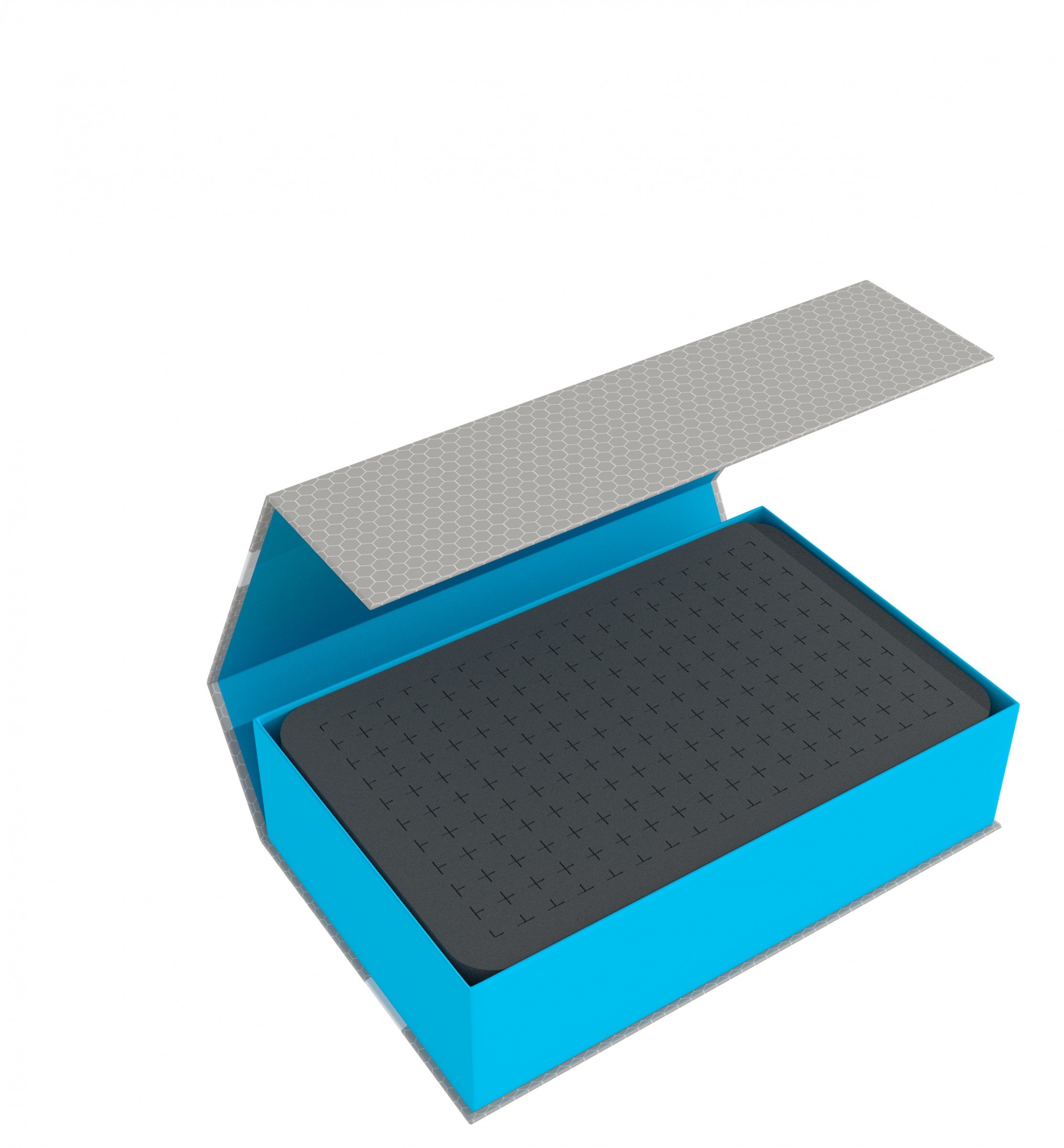 Feldherr Magnetbox Gelb Mit 25 Mm Rasterschaum – Stabile Aufbewahrungsbox Für Miniaturen & Sammelfiguren