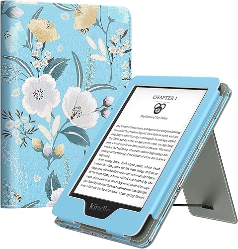 MoKo Funda compatible con Kindle de 6 pulgadas (11 generación, versión 2022)Kindle (10 generación, 2019)Kindle (8 generación, 2016), carcasa de