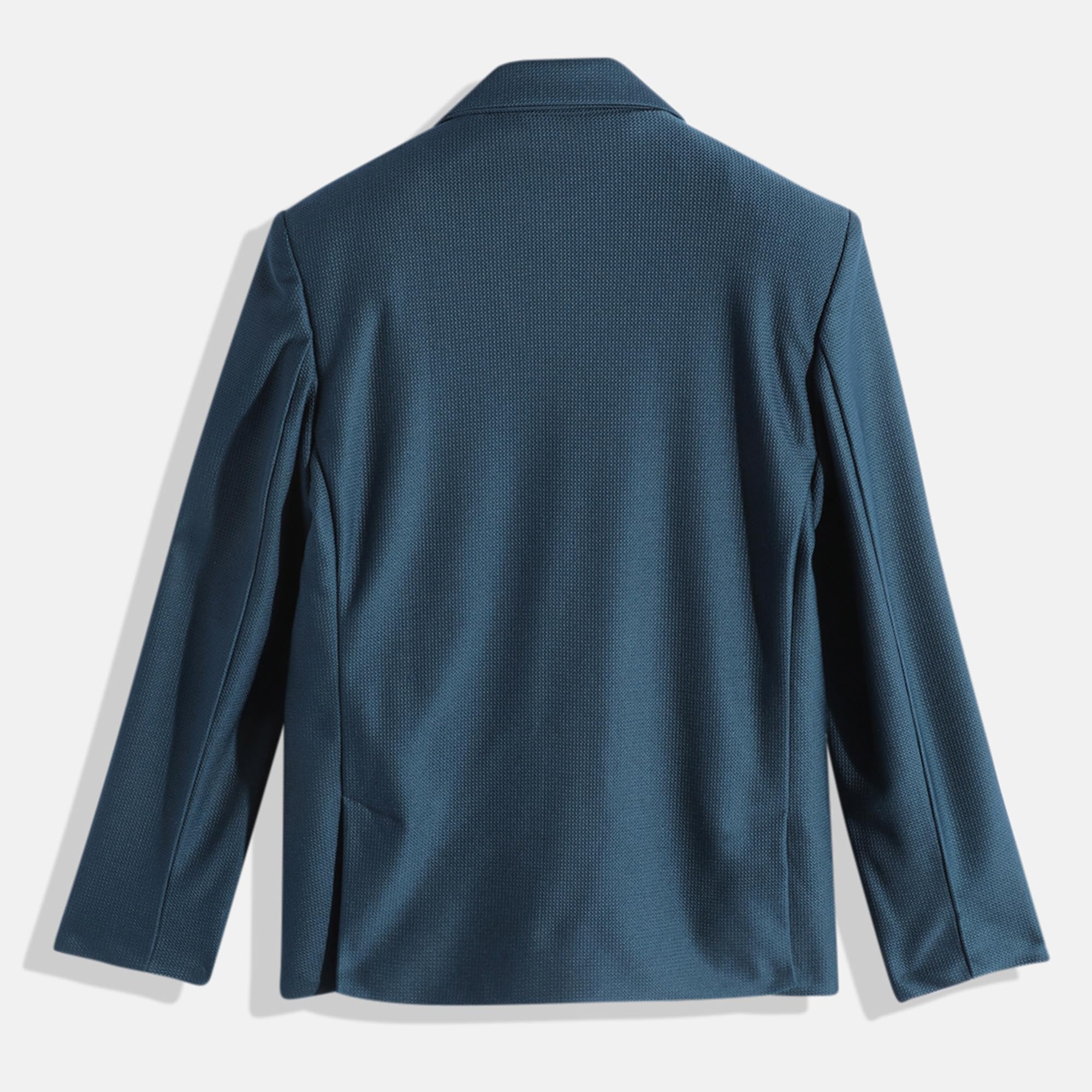 CHARCHIT Boys Cotton Blend Full Sleeves Solid Blazers and T-Shirt - TurquoiseBlue 1