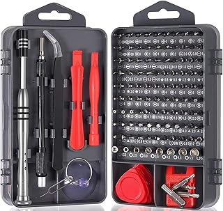 122 in 1 Precision Screwdriver Set Justech Magnetic Driver Kit Professional Electronics Repair Tool Kit for Repair PC iPhone MacBook iPad Laptop PS4 Watch Glasses Smartphone