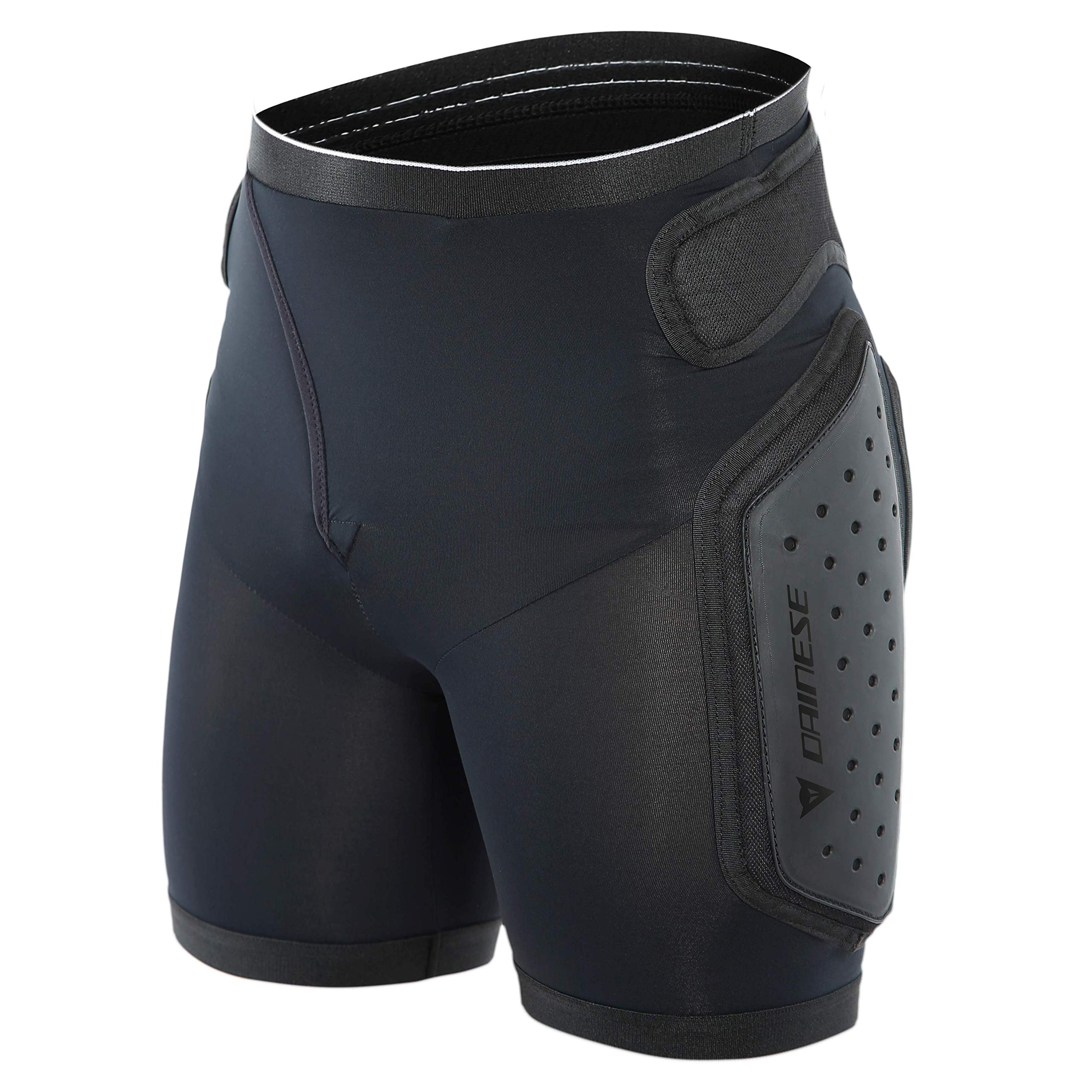 DAINESE, ACTION EVO męskie spodenki narciarskie z ochraniaczami, czarne/białe, M