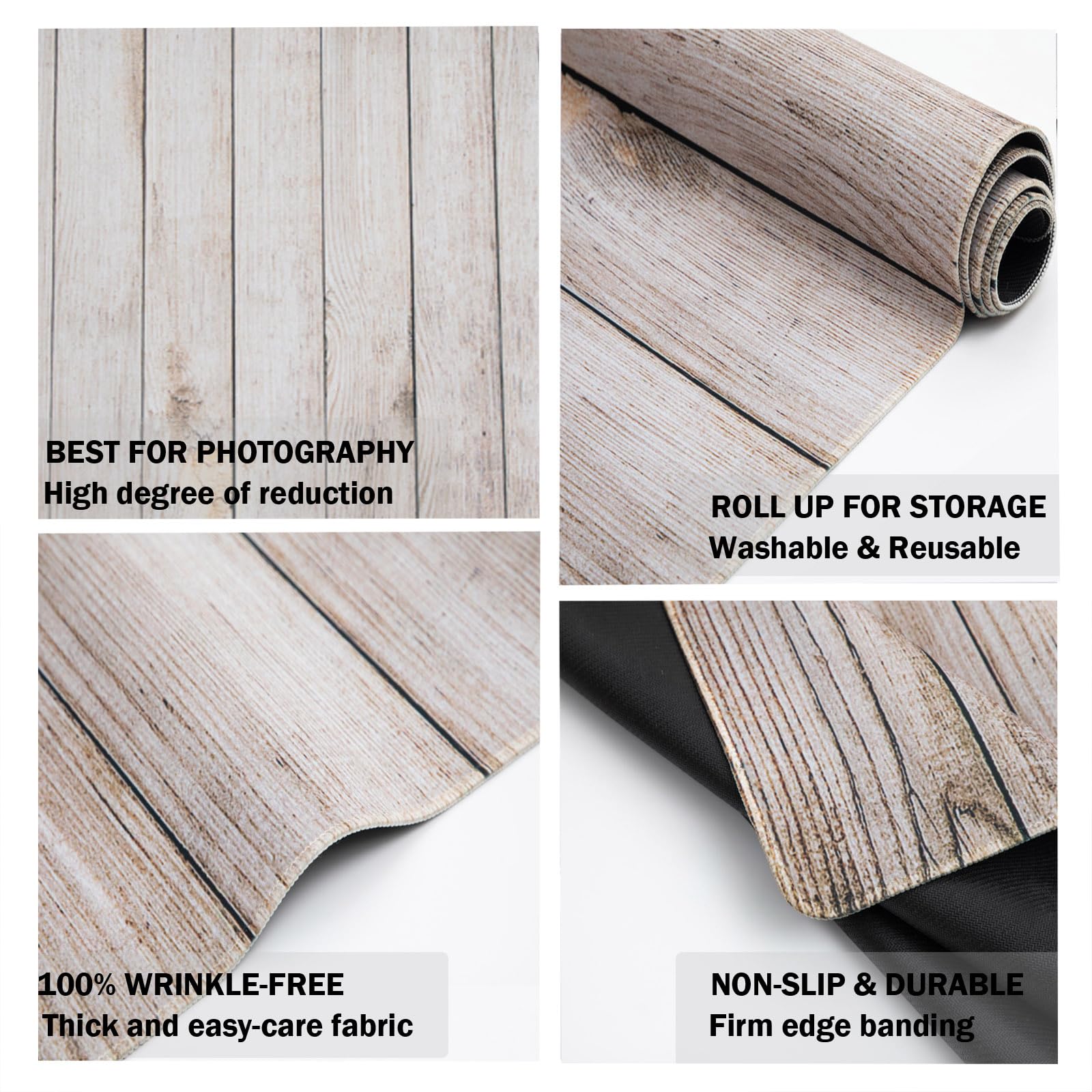Amazon.com : Kate Photography Floor Mats Light Brown Wood